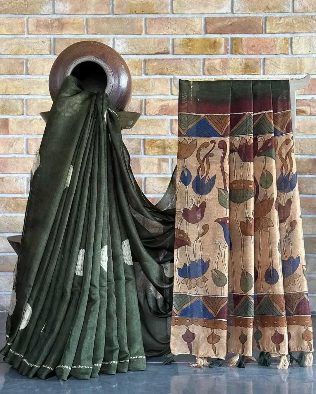 YNF Wholesale Linen Designer Sarees  | Surat Manufacturer