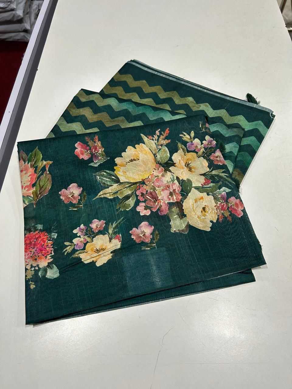 YNF Wholesale Tussar Silk Printed Sarees  | Surat Manufacturer