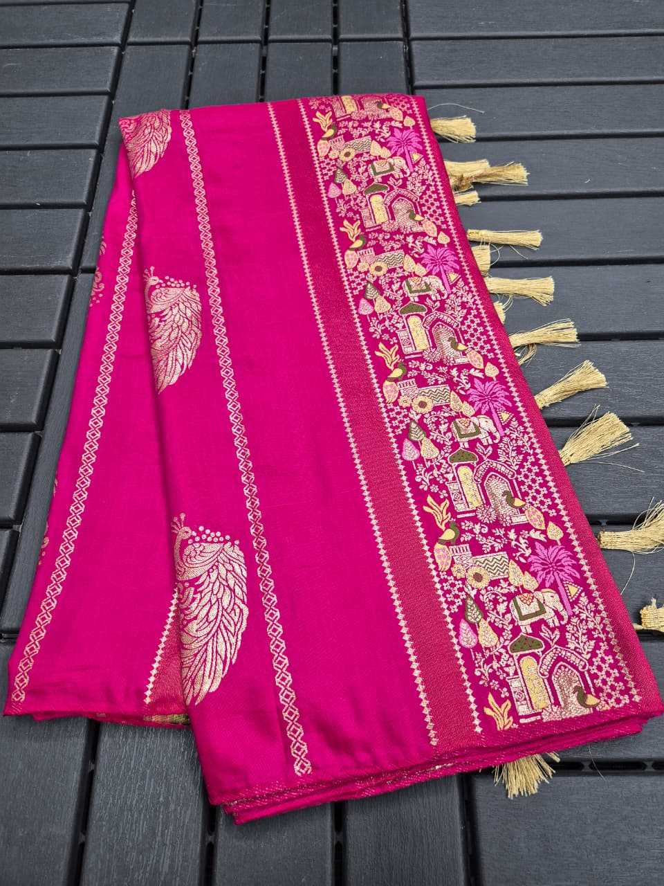 YNF Wholesale Russian Silk Designer Sarees  | Surat Manufacturer