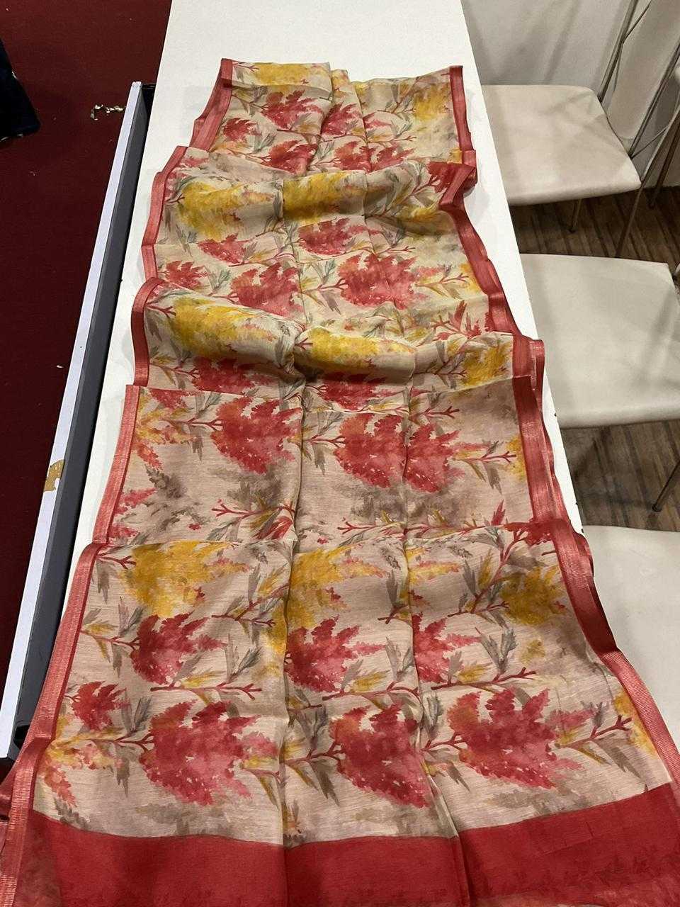 YNF Wholesale Linen Designer Sarees  | Surat Manufacturer