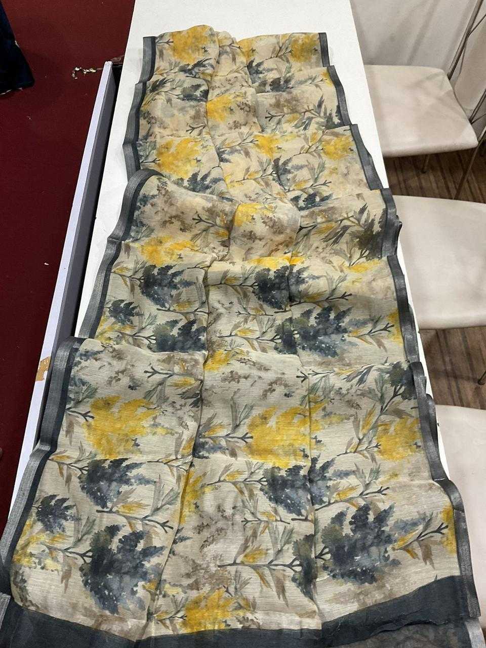 YNF Wholesale Linen Designer Sarees  | Surat Manufacturer