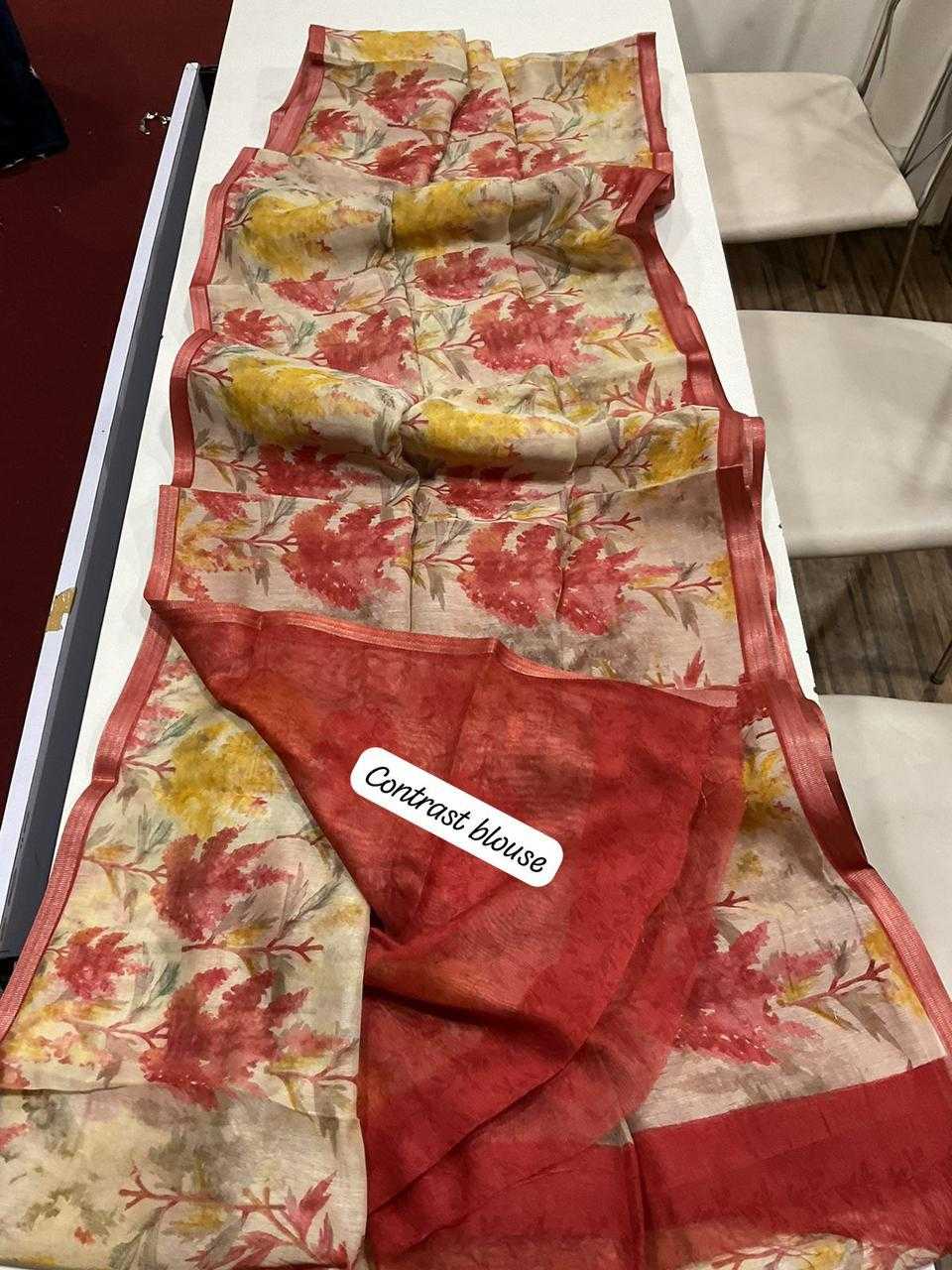 YNF Wholesale Linen Designer Sarees  | Surat Manufacturer