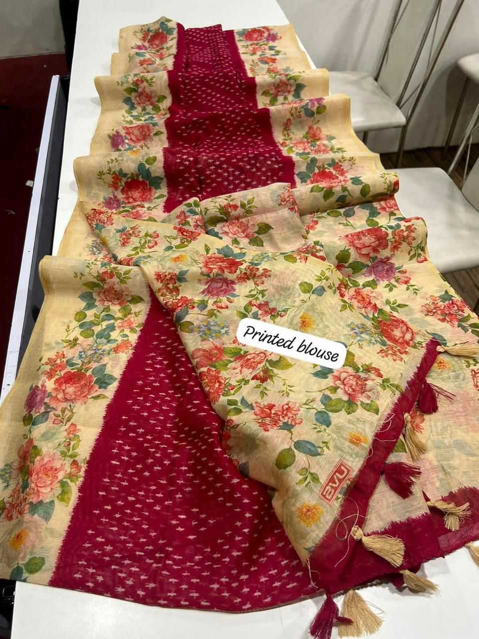 YNF Wholesale Linen Fancy Sarees  | Surat Manufacturer
