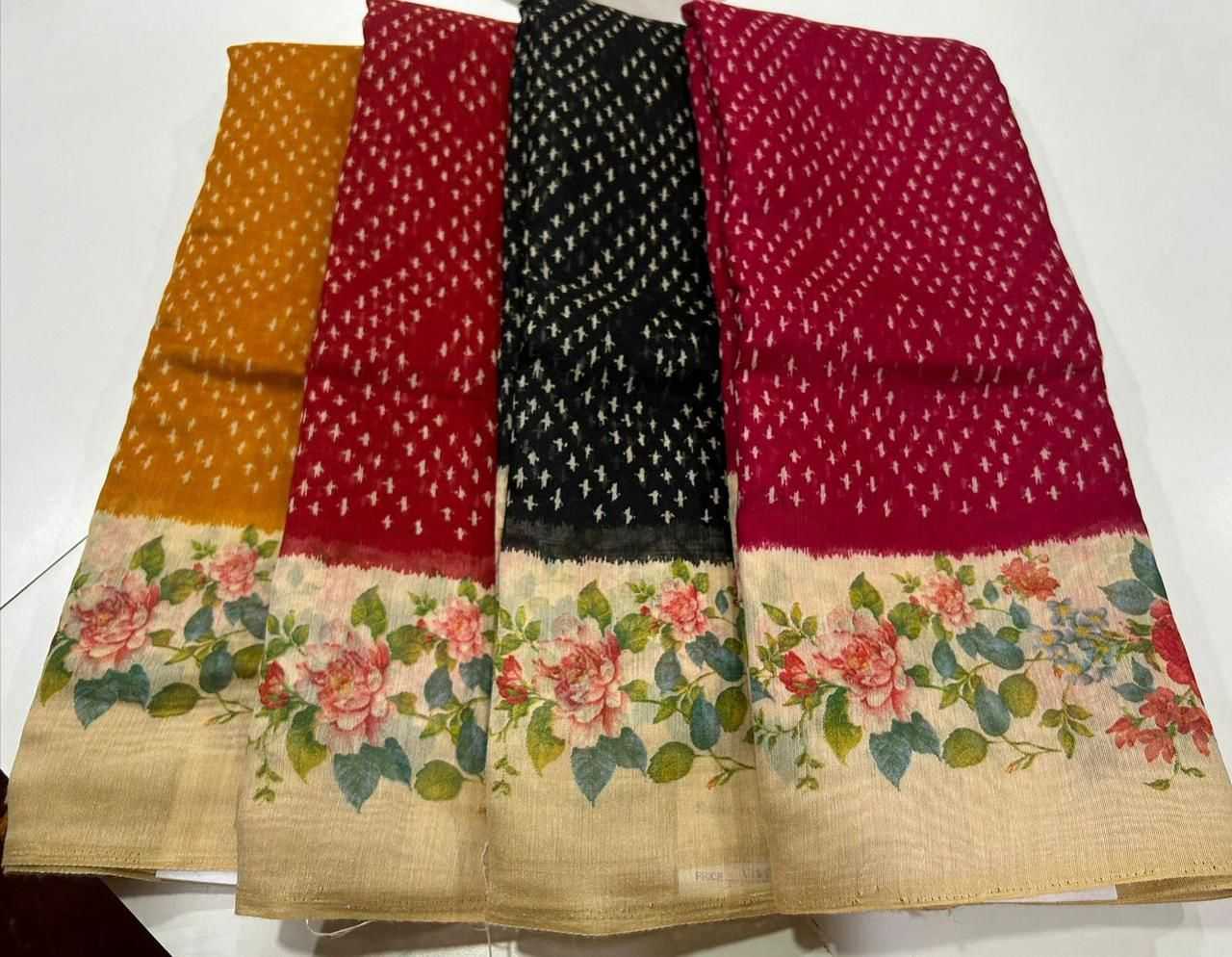 YNF Wholesale Linen Fancy Sarees  | Surat Manufacturer