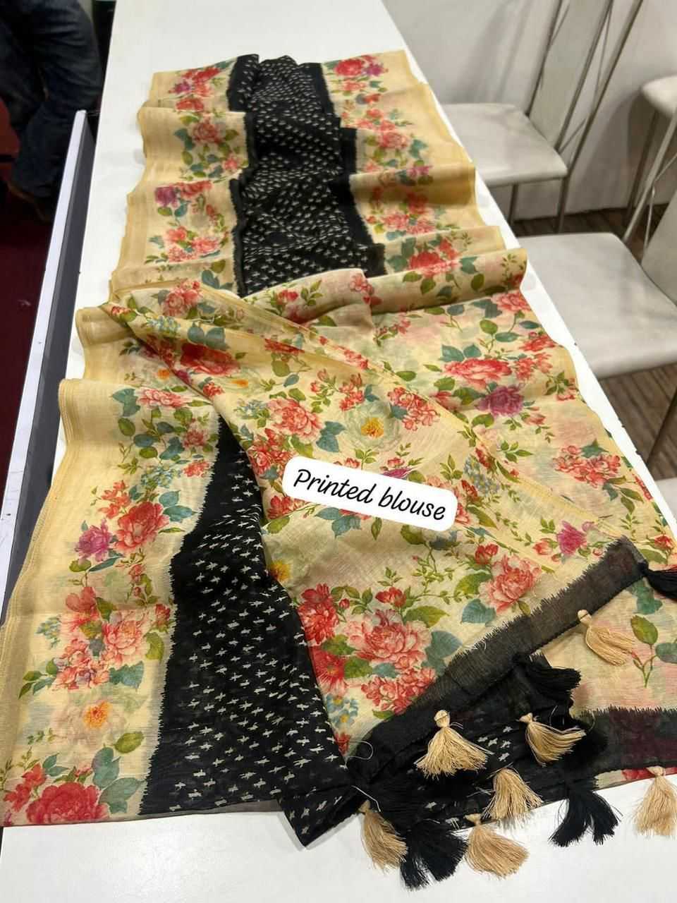 YNF Wholesale Linen Fancy Sarees  | Surat Manufacturer