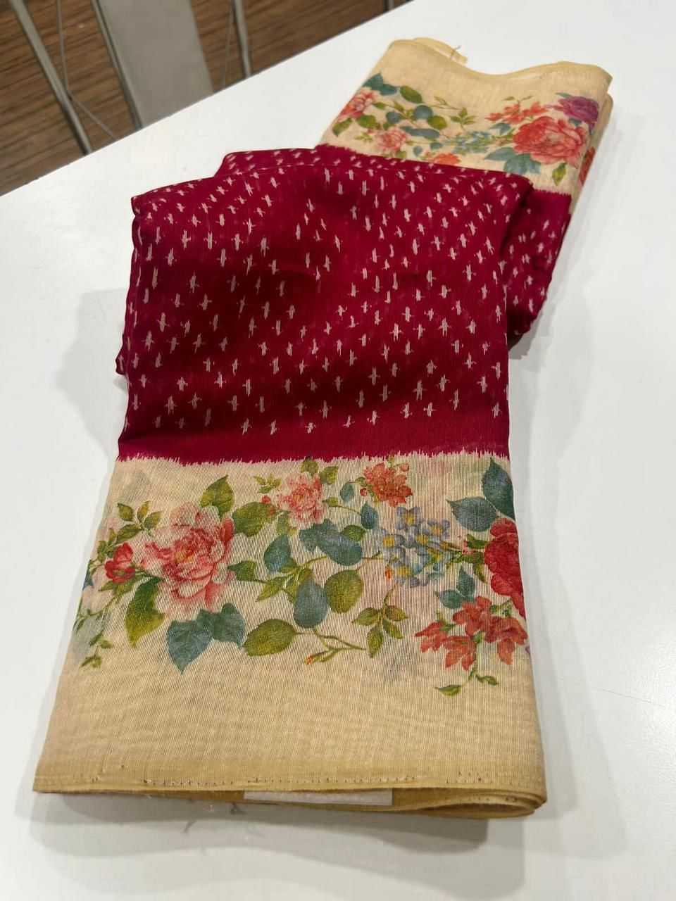 YNF Wholesale Linen Fancy Sarees  | Surat Manufacturer
