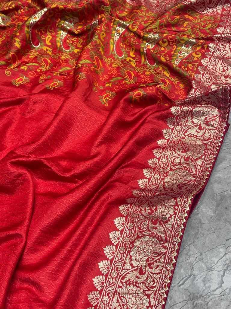 YNF Wholesale Russian Silk Lace Border Sarees  | Surat Manufacturer