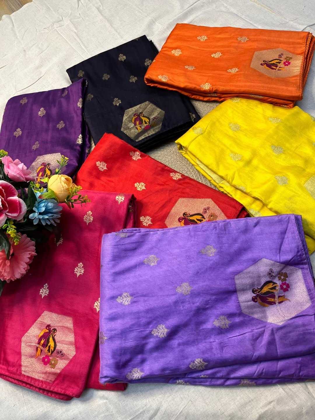 YNF Wholesale Russian Silk Soft Silk Sarees KESH484 Vrinda | Surat Manufacturer