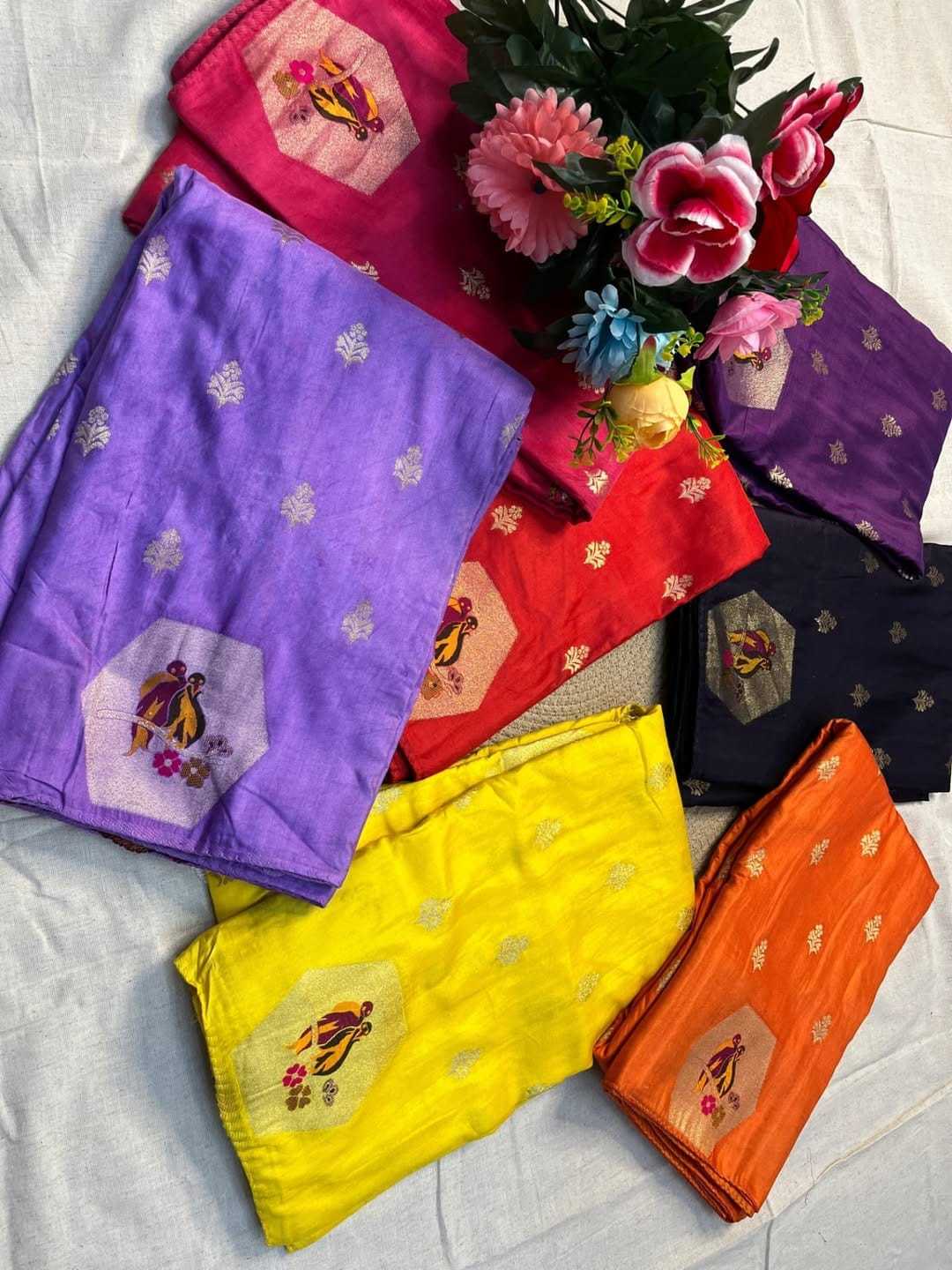 YNF Wholesale Russian Silk Soft Silk Sarees KESH484 Vrinda | Surat Manufacturer