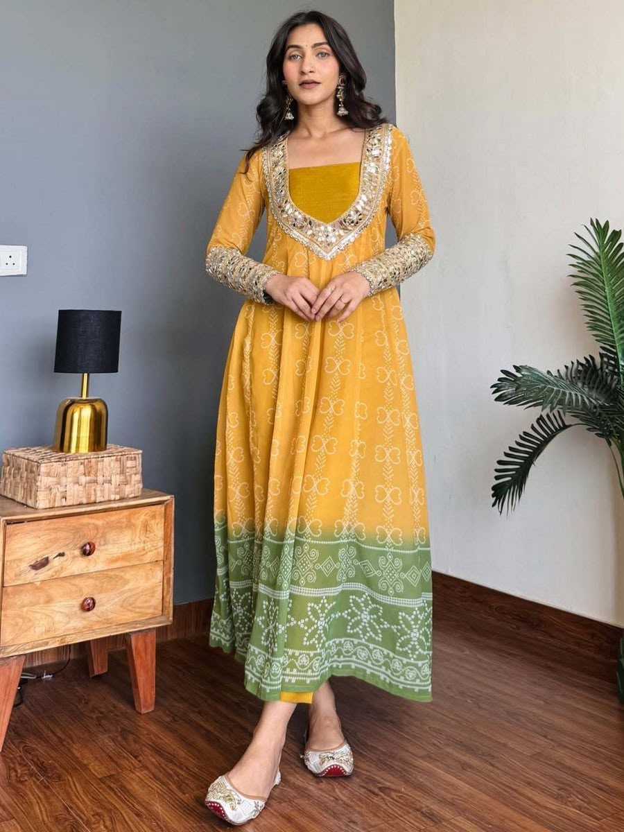 YNF Wholesale Faux Georgette Printed Kurtis  | Surat Manufacturer