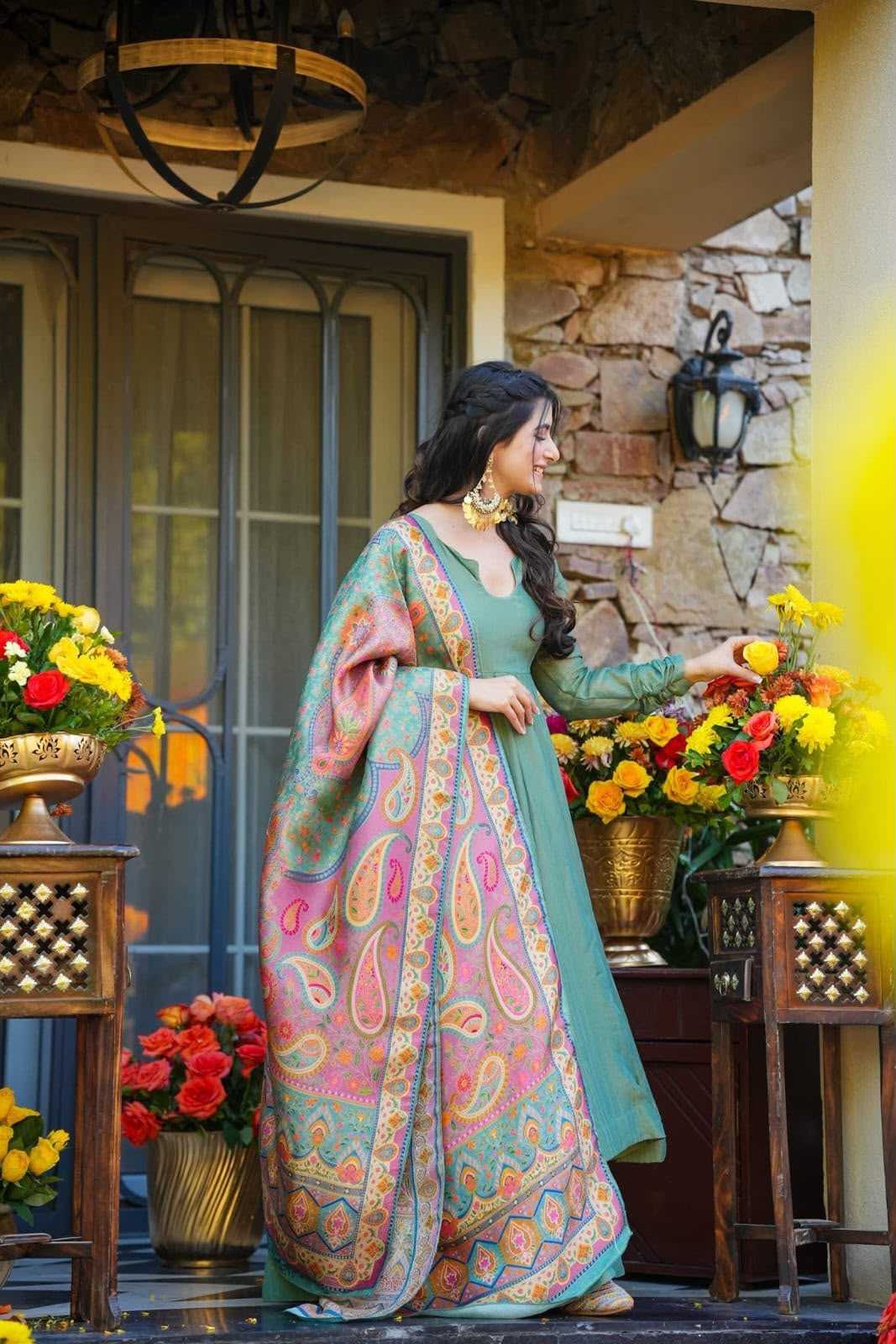 YNF Wholesale Silk Palazzo Suit  | Surat Manufacturer