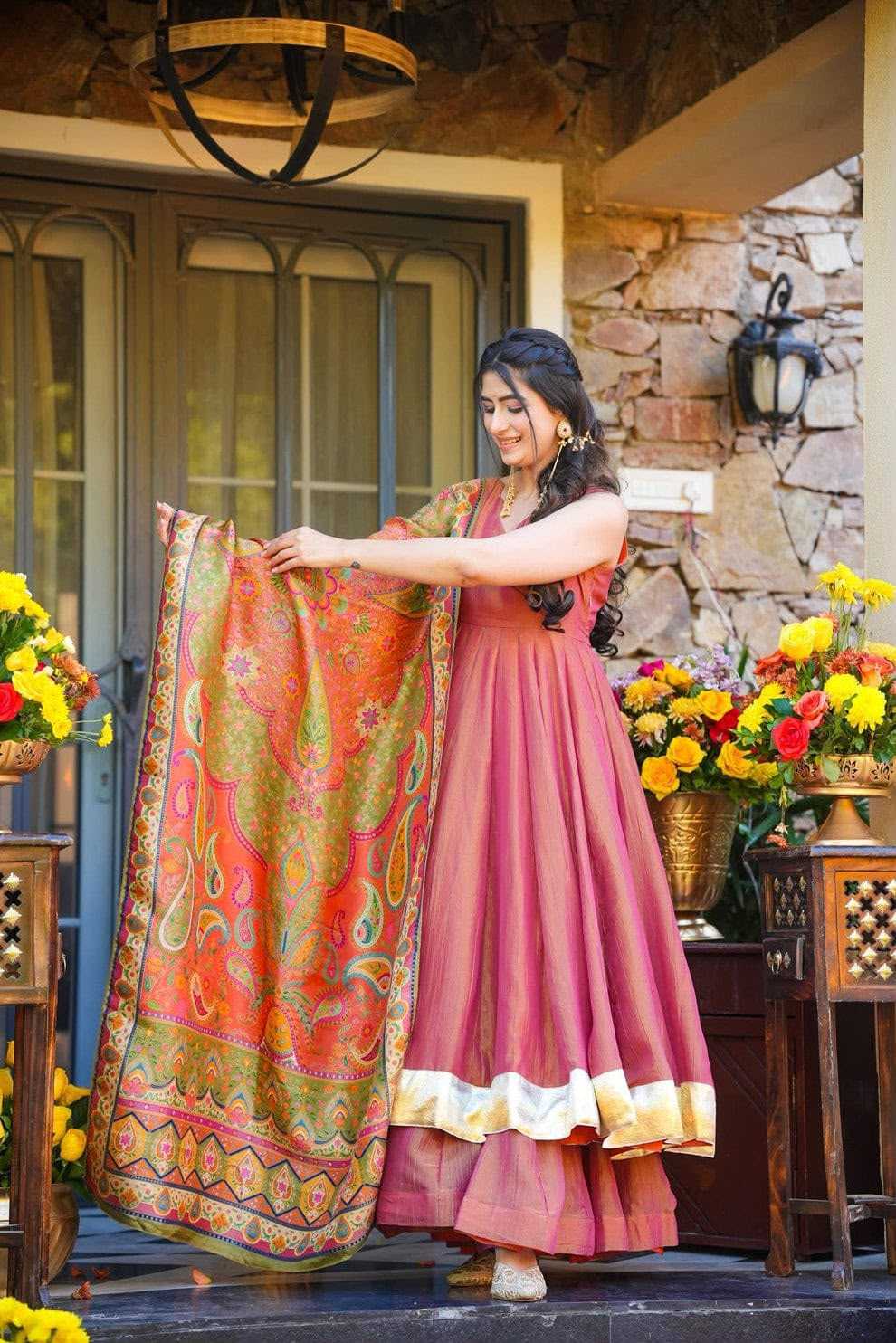 YNF Wholesale Crush Silk Palazzo Suit  | Surat Manufacturer