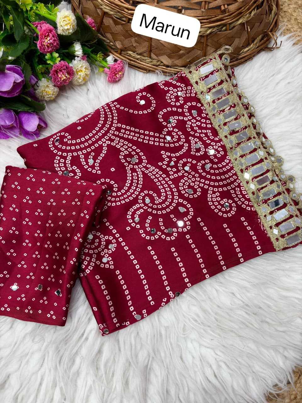 YNF Wholesale Satin Ajrakh Sarees KESH485 Allu | Surat Manufacturer
