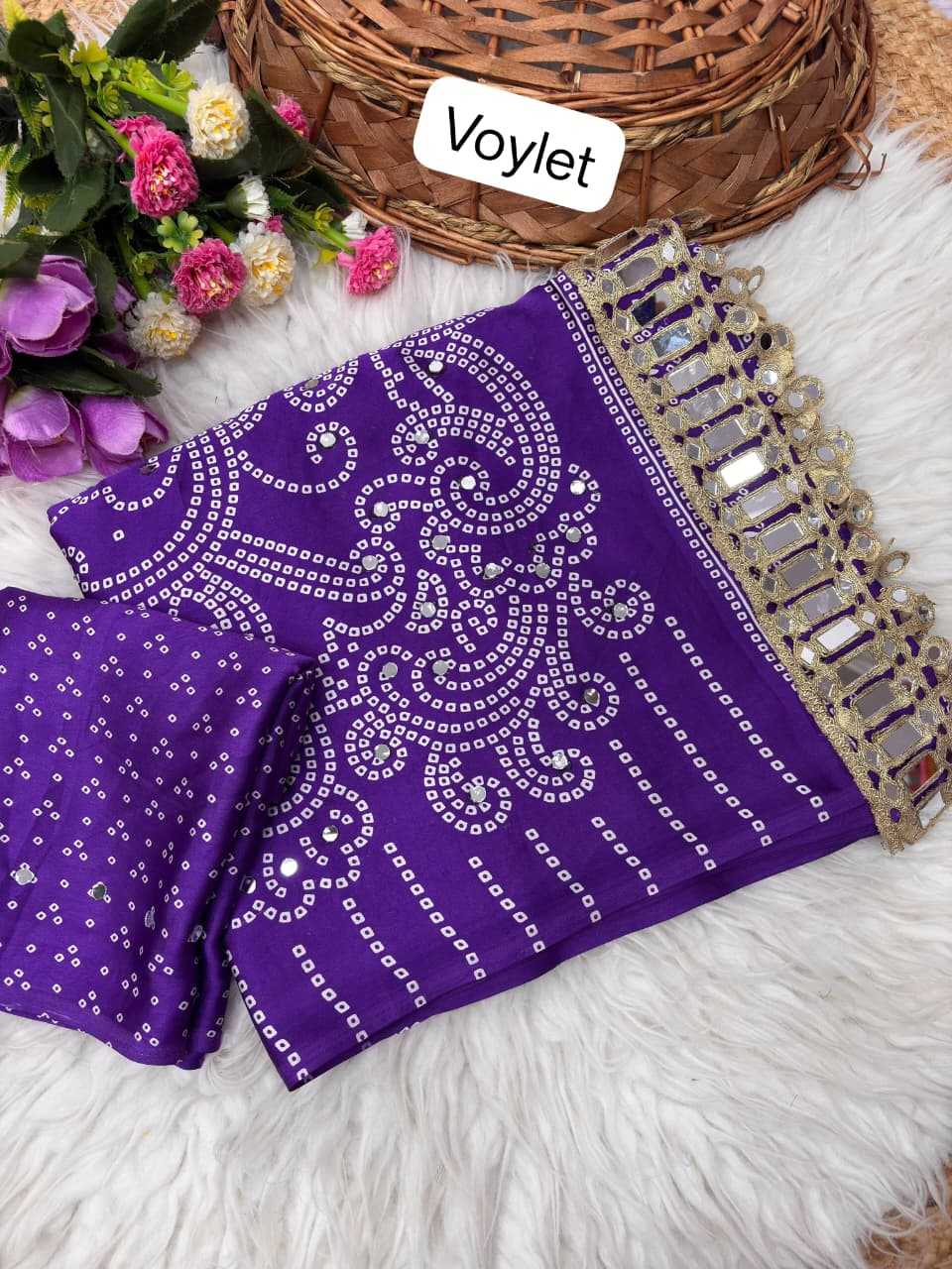 YNF Wholesale Satin Ajrakh Sarees KESH485 Allu | Surat Manufacturer
