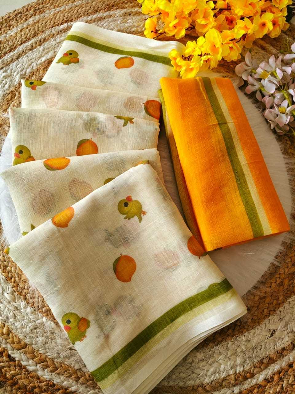YNF Wholesale Linen Printed Sarees KESH485 Cat | Surat Manufacturer