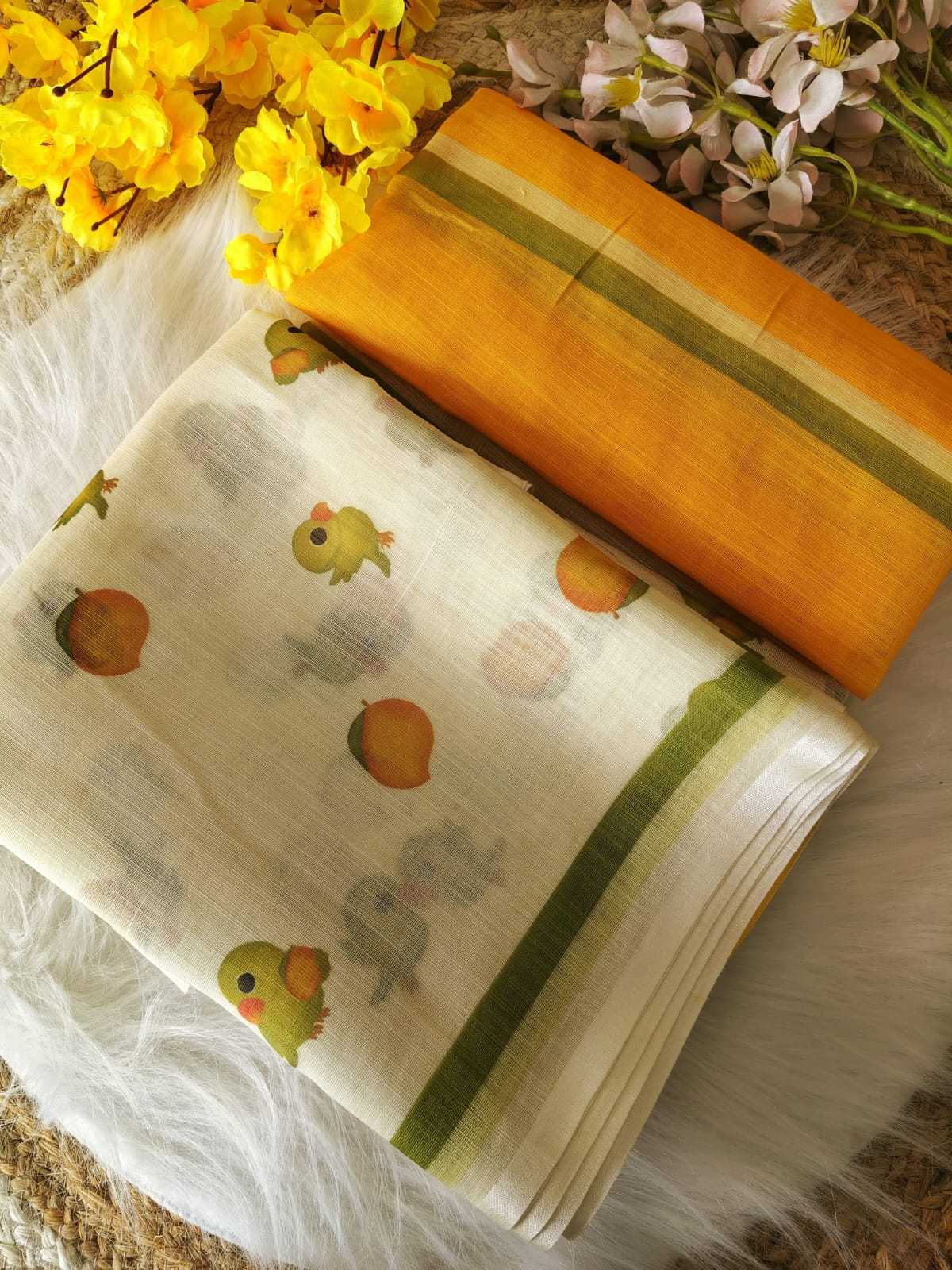 YNF Wholesale Linen Printed Sarees KESH485 Cat | Surat Manufacturer