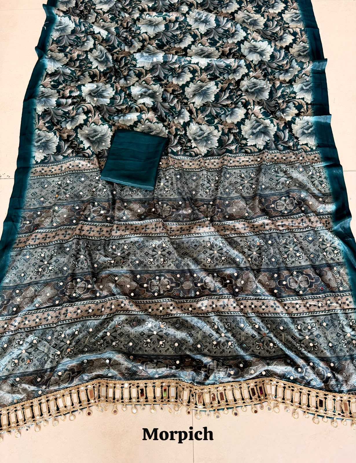 YNF Wholesale Satin Mirror Work Saree KESH485 CHING | Surat Manufacturer