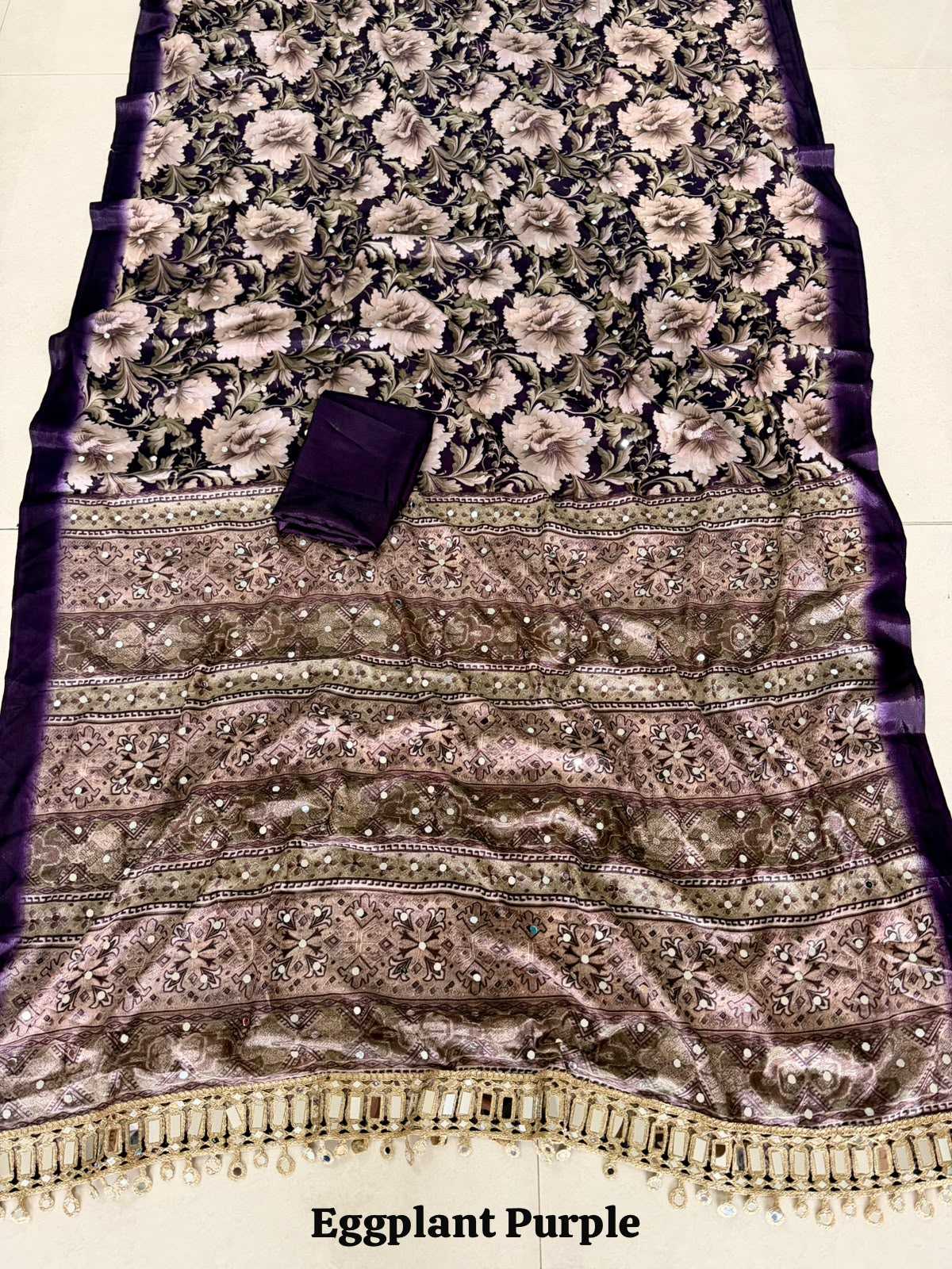 YNF Wholesale Satin Mirror Work Saree KESH485 CHING | Surat Manufacturer
