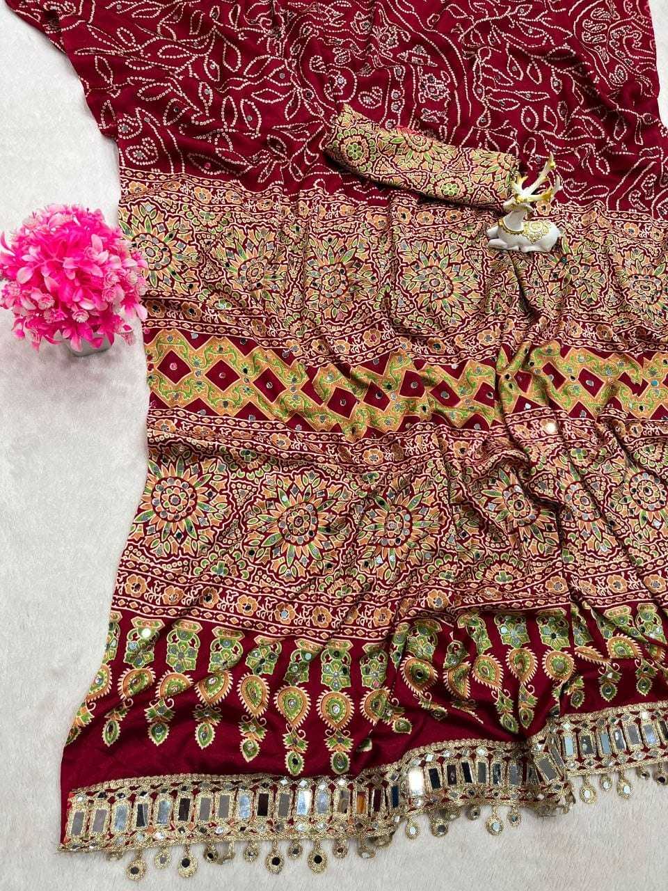 YNF Wholesale Crepe Silk Printed Sarees  | Surat Manufacturer