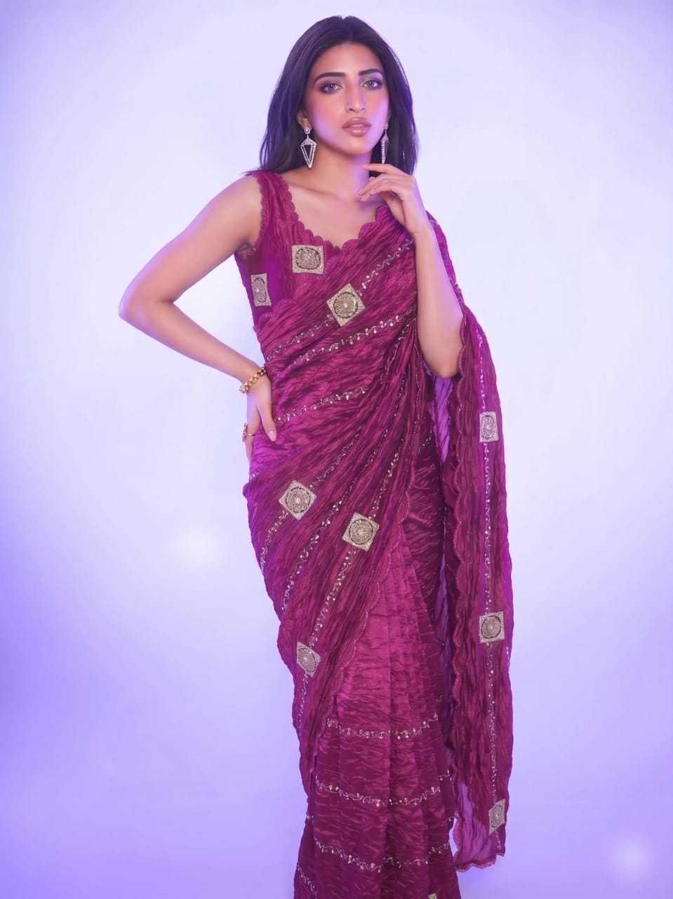 YNF Wholesale Crush Silk Designer Sarees KESH488 Crush | Surat Manufacturer