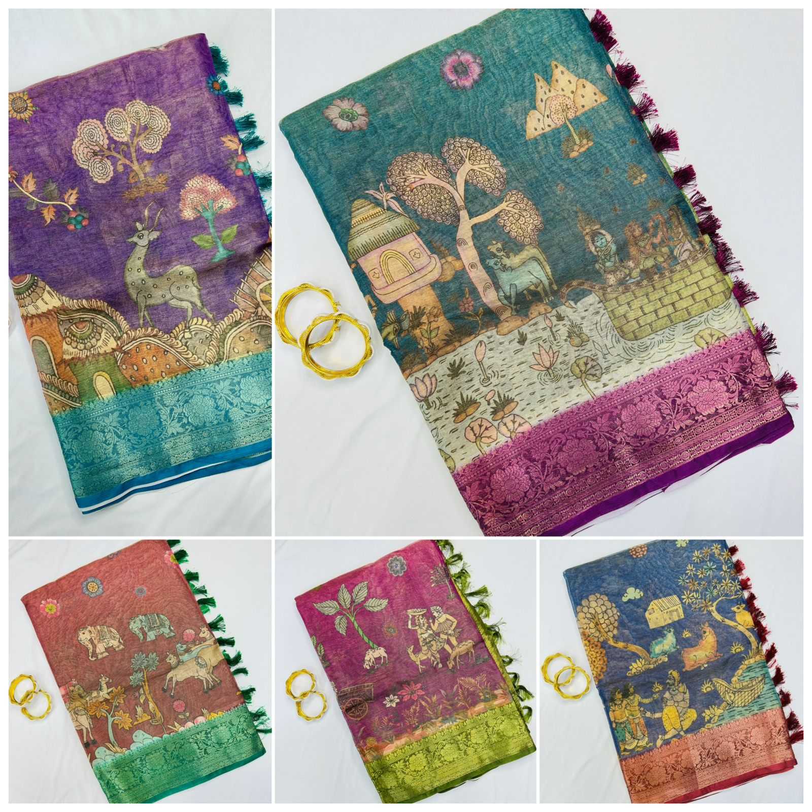YNF Wholesale Tissue Silk Printed Sarees  | Surat Manufacturer
