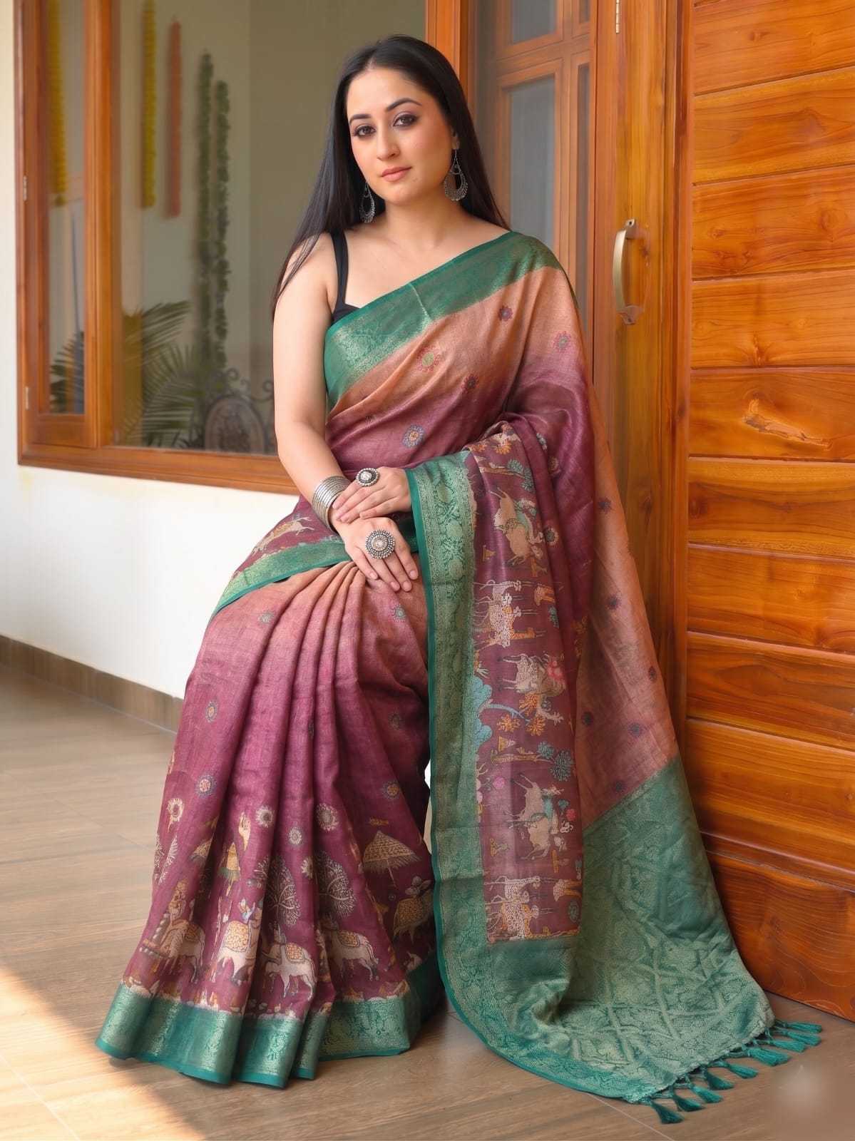 YNF Wholesale Tissue Silk Printed Sarees  | Surat Manufacturer