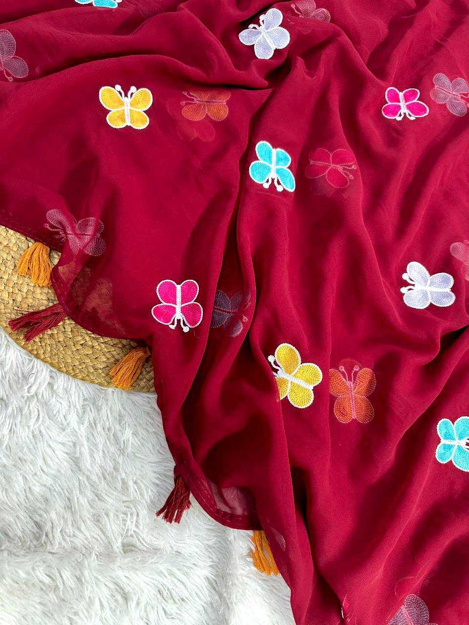 YNF Wholesale Georgette Party Wear Sarees  | Surat Manufacturer