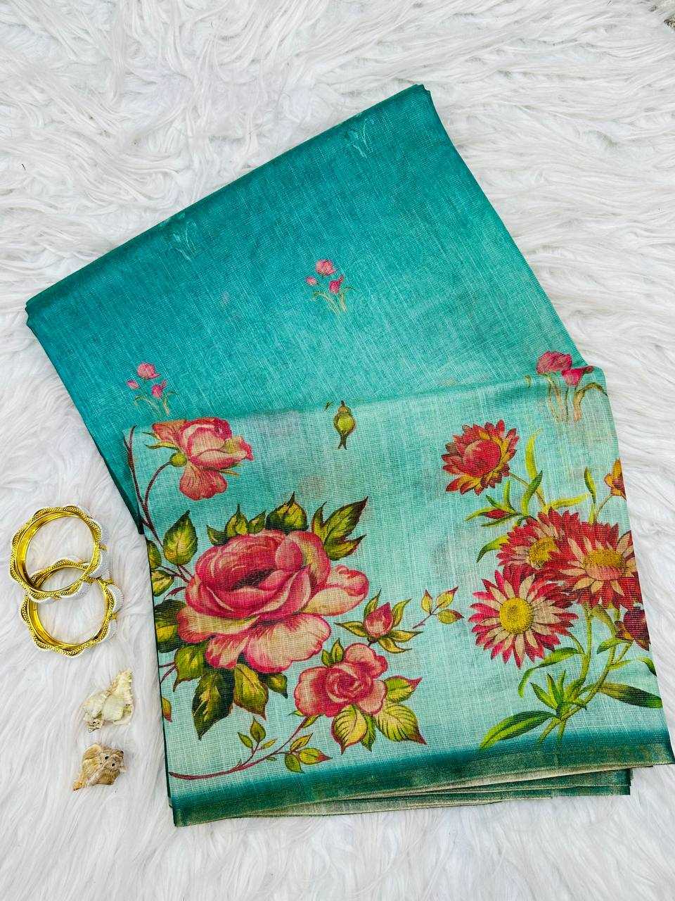 YNF Wholesale Linen Printed Sarees  | Surat Manufacturer