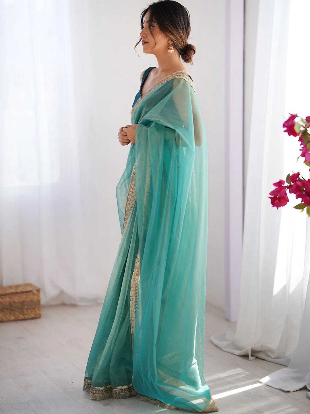 YNF Wholesale Twill Net Designer Sarees  | Surat Manufacturer