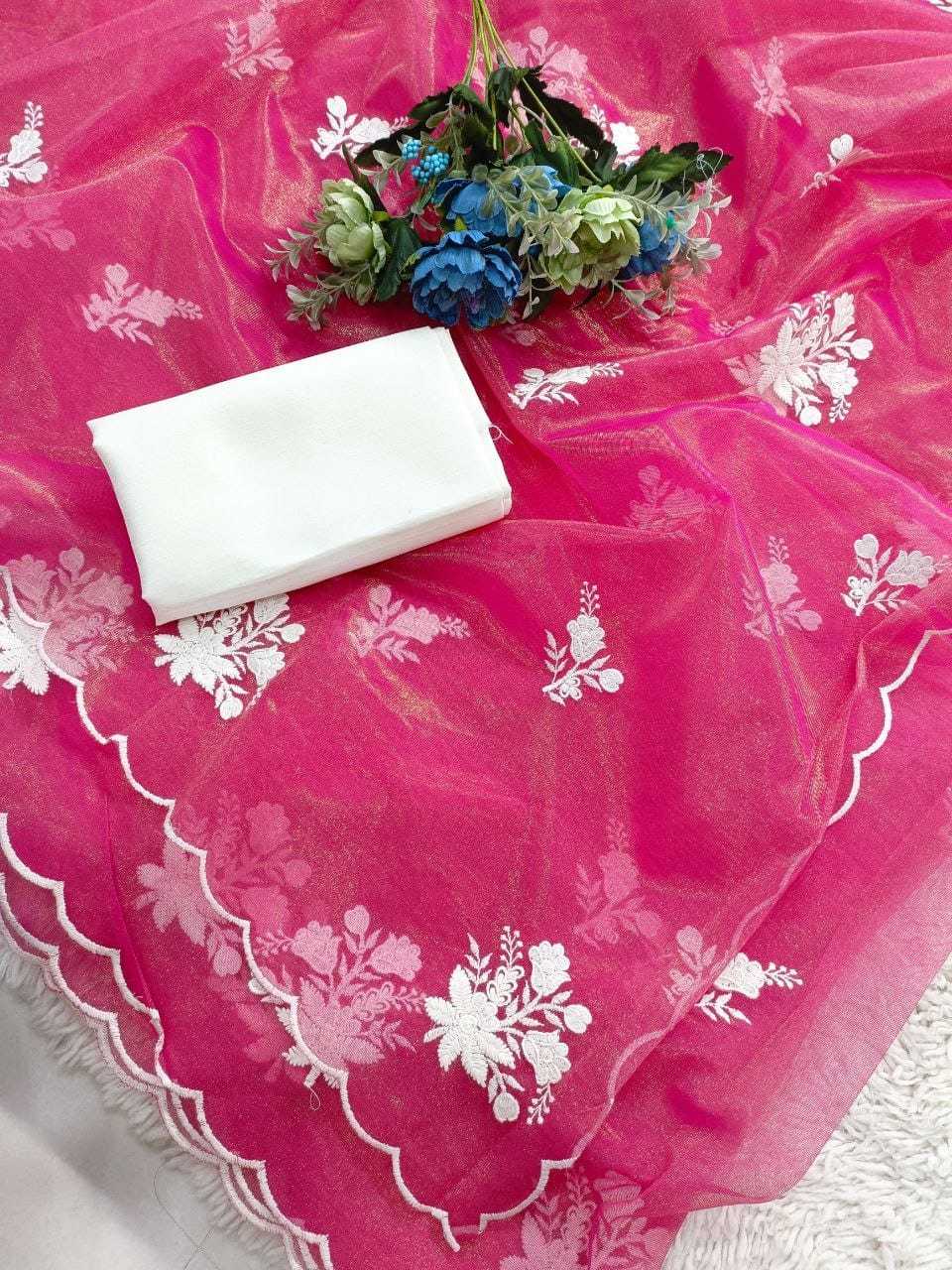 YNF Wholesale Twill Net Fancy Sarees  | Surat Manufacturer