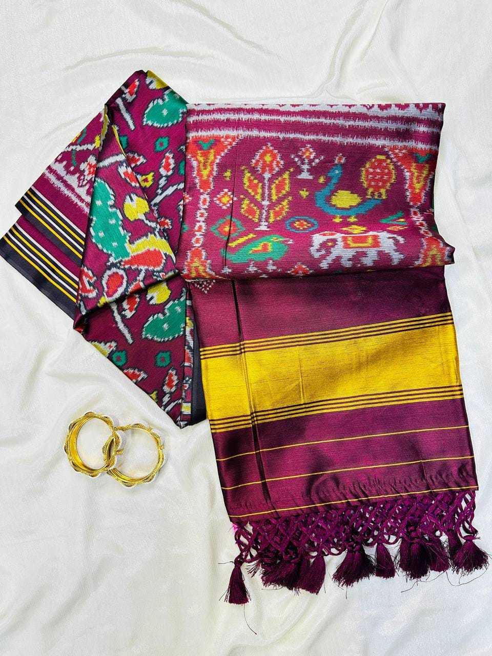 YNF Wholesale Soft Patola Silk Zari Border Sarees KESH488 Patola | Surat Manufacturer