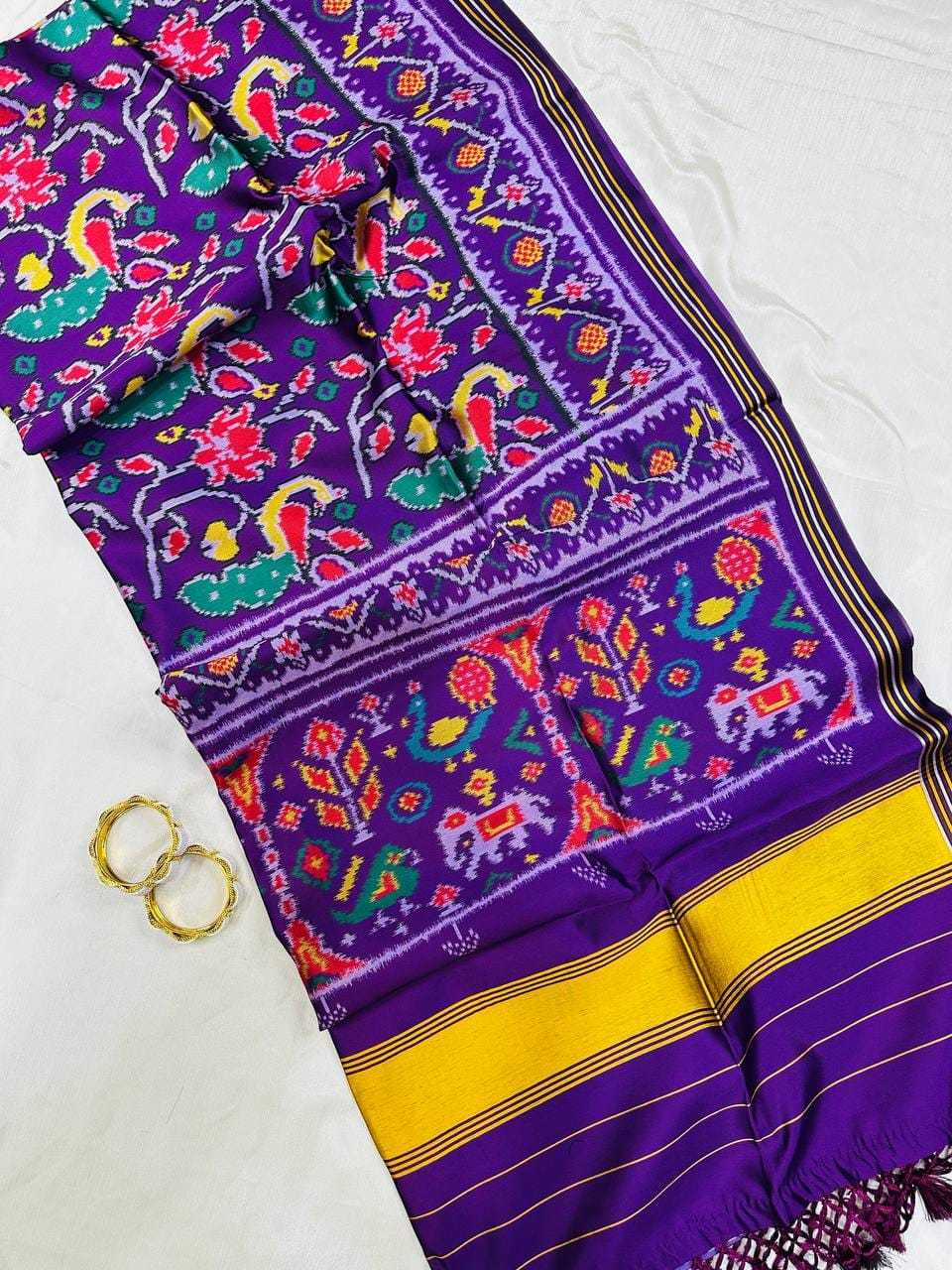 YNF Wholesale Soft Patola Silk Zari Border Sarees KESH488 Patola | Surat Manufacturer