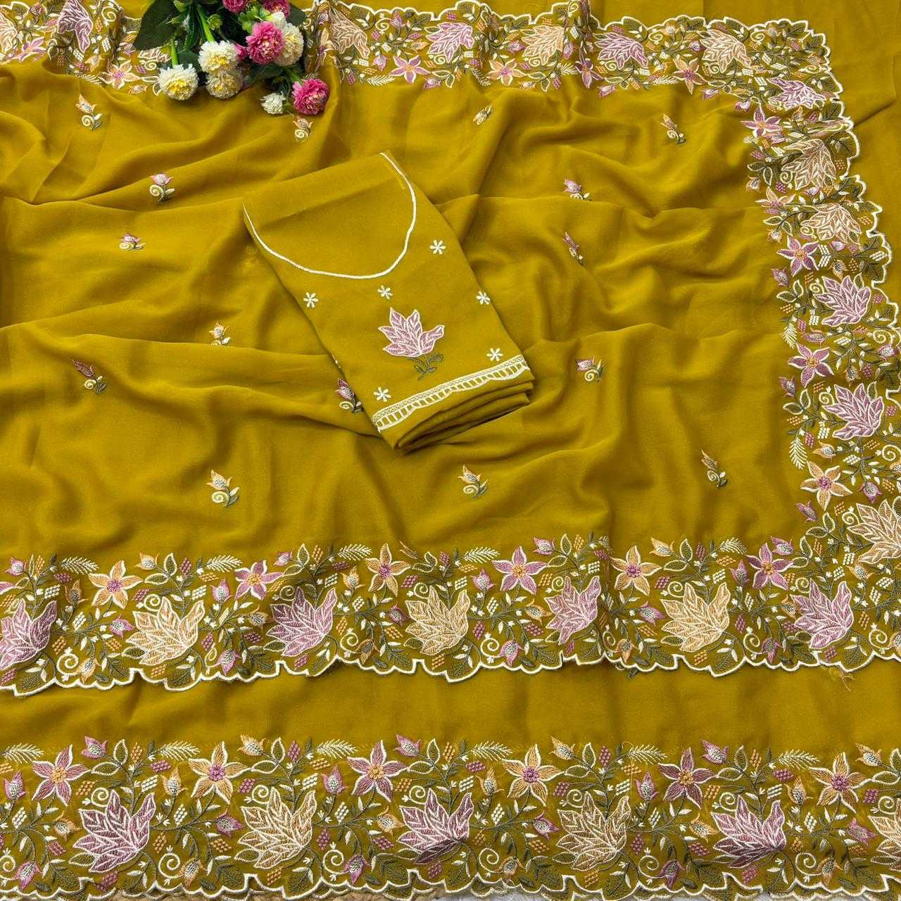 YNF Wholesale Georgette Georgette Sarees KESH488 Pihu | Surat Manufacturer