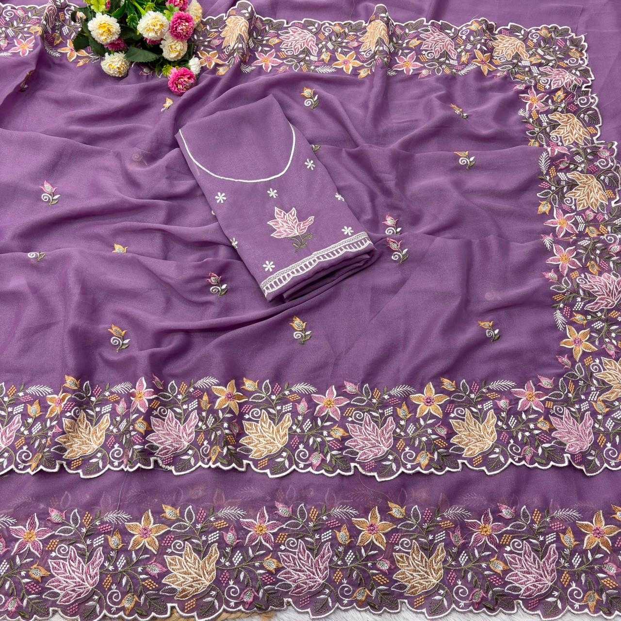 YNF Wholesale Georgette Georgette Sarees KESH488 Pihu | Surat Manufacturer