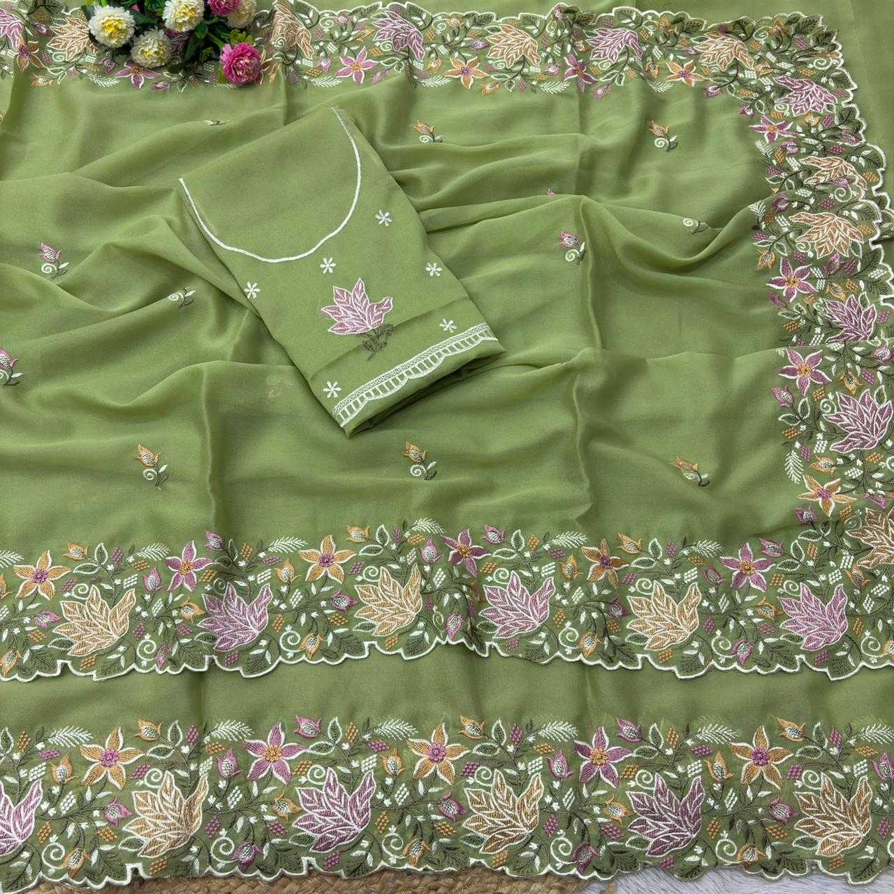 YNF Wholesale Georgette Georgette Sarees KESH488 Pihu | Surat Manufacturer