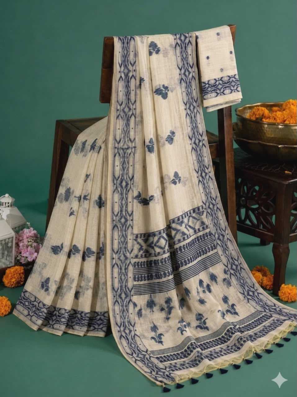 YNF Wholesale Cotton Designer Sarees  | Surat Manufacturer