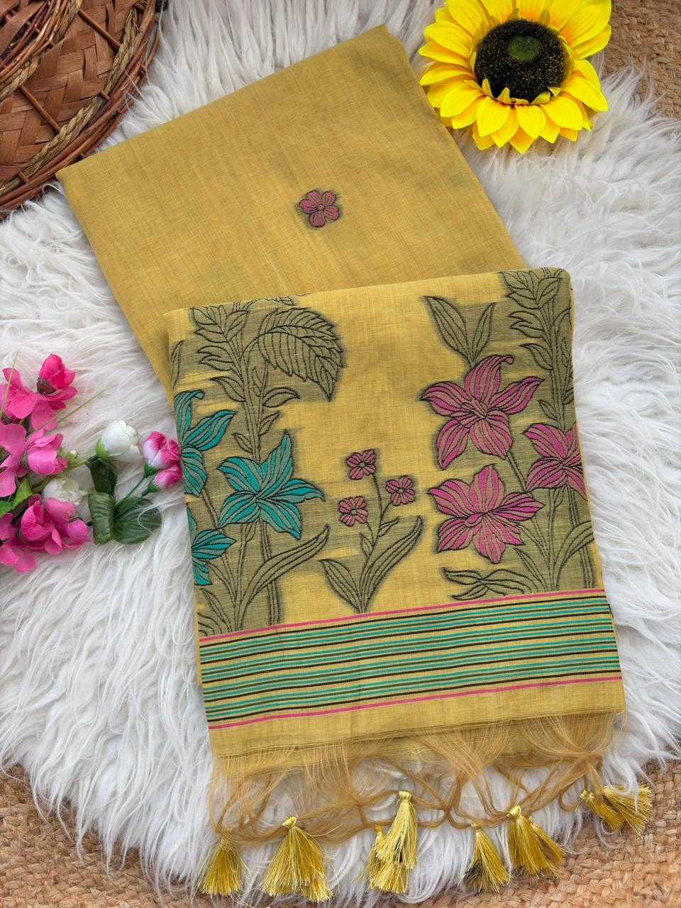 YNF Wholesale Soft Cotton Designer Sarees  | Surat Manufacturer