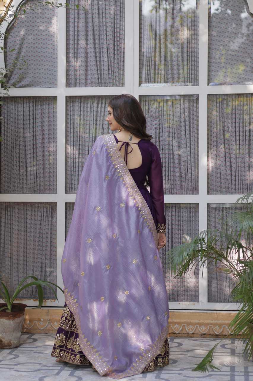 YNF Wholesale Faux Georgette Embroidery Gowns  | Surat Manufacturer