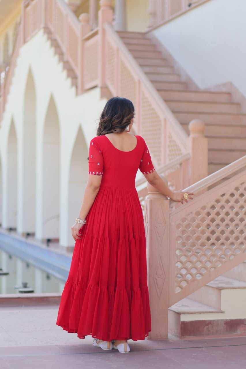 YNF Wholesale Faux Blooming Embroidery Gowns KESH489 1173 | Surat Manufacturer