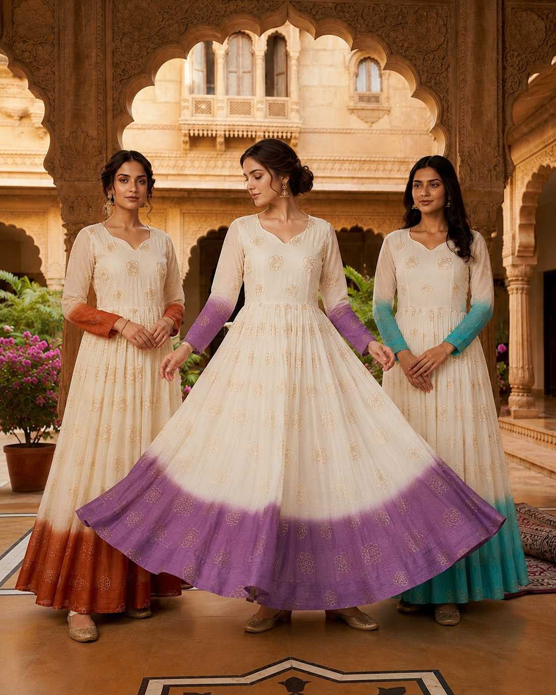YNF Wholesale Crunchi Fancy Gowns  | Surat Manufacturer