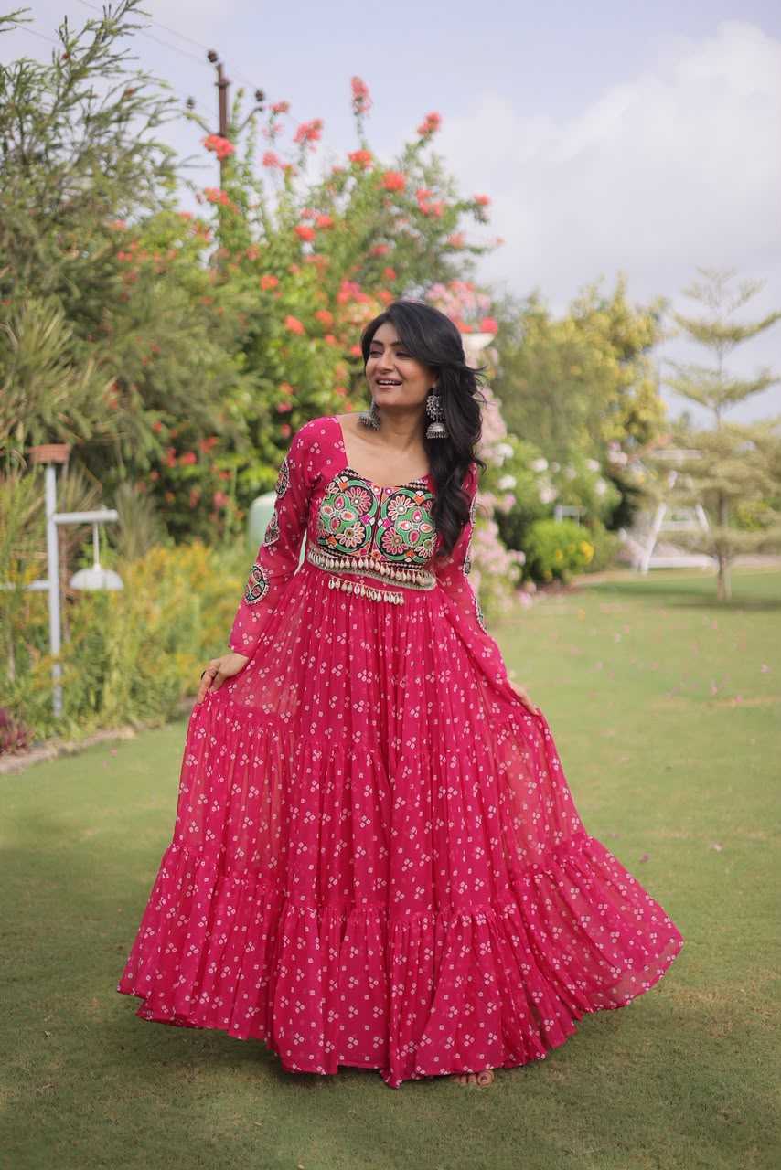 YNF Wholesale Georgette Printed Gowns KESH489 1268 | Surat Manufacturer
