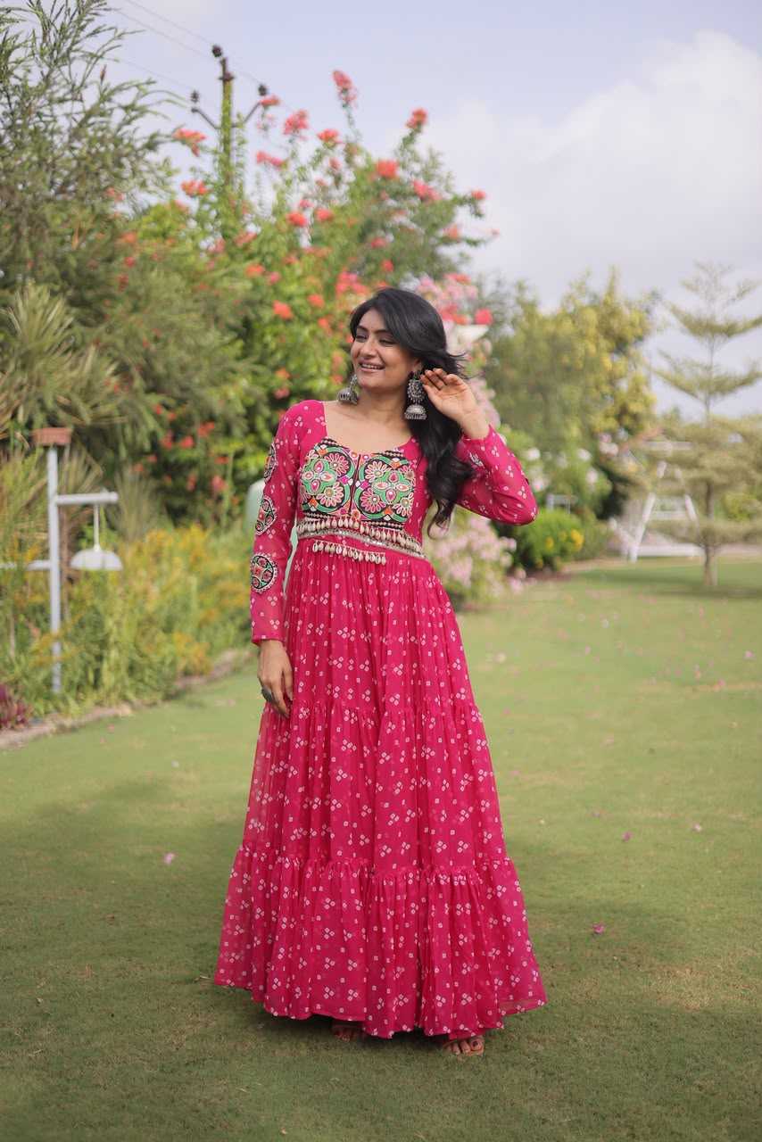 YNF Wholesale Georgette Printed Gowns KESH489 1268 | Surat Manufacturer