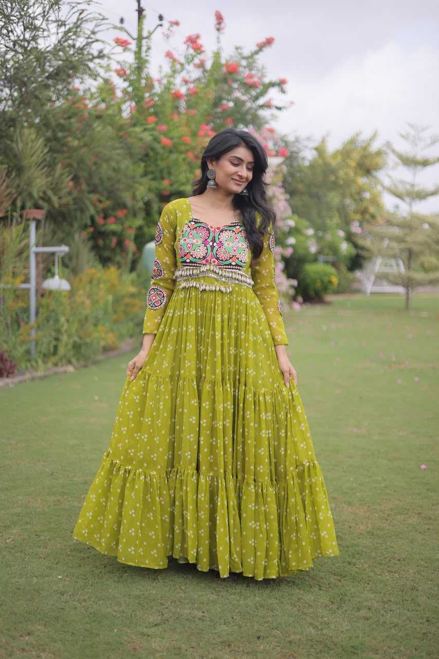 YNF Wholesale Georgette Printed Gowns KESH489 1268 | Surat Manufacturer