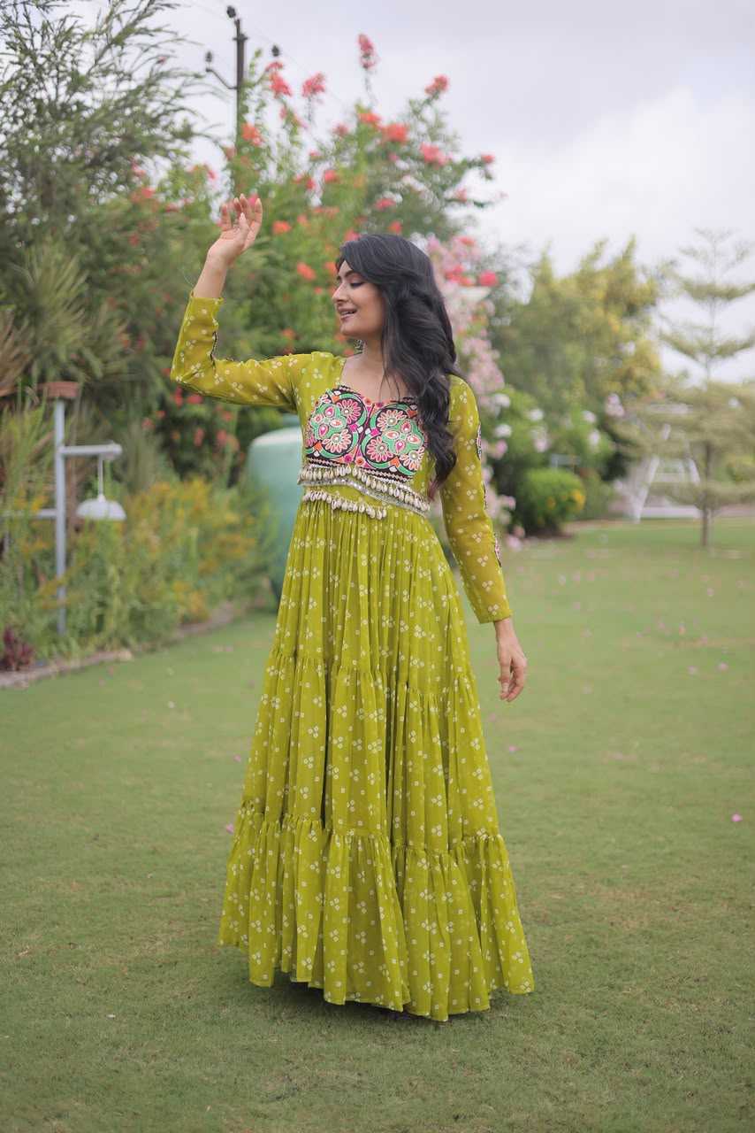 YNF Wholesale Georgette Printed Gowns KESH489 1268 | Surat Manufacturer
