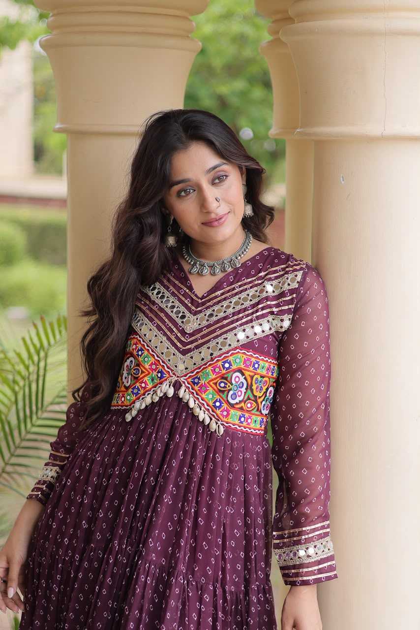 YNF Wholesale Fancy Printed Gowns  | Surat Manufacturer