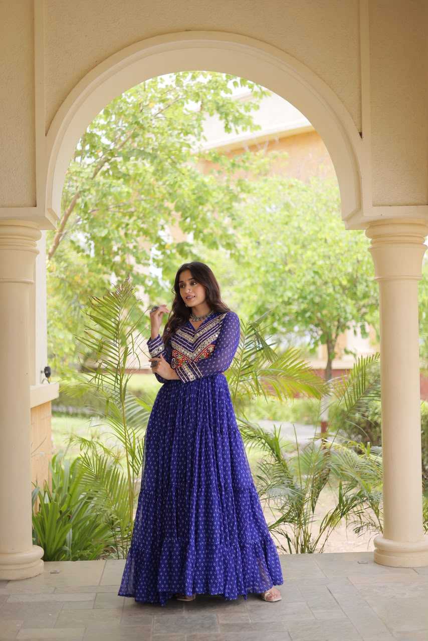 YNF Wholesale Fancy Printed Gowns  | Surat Manufacturer