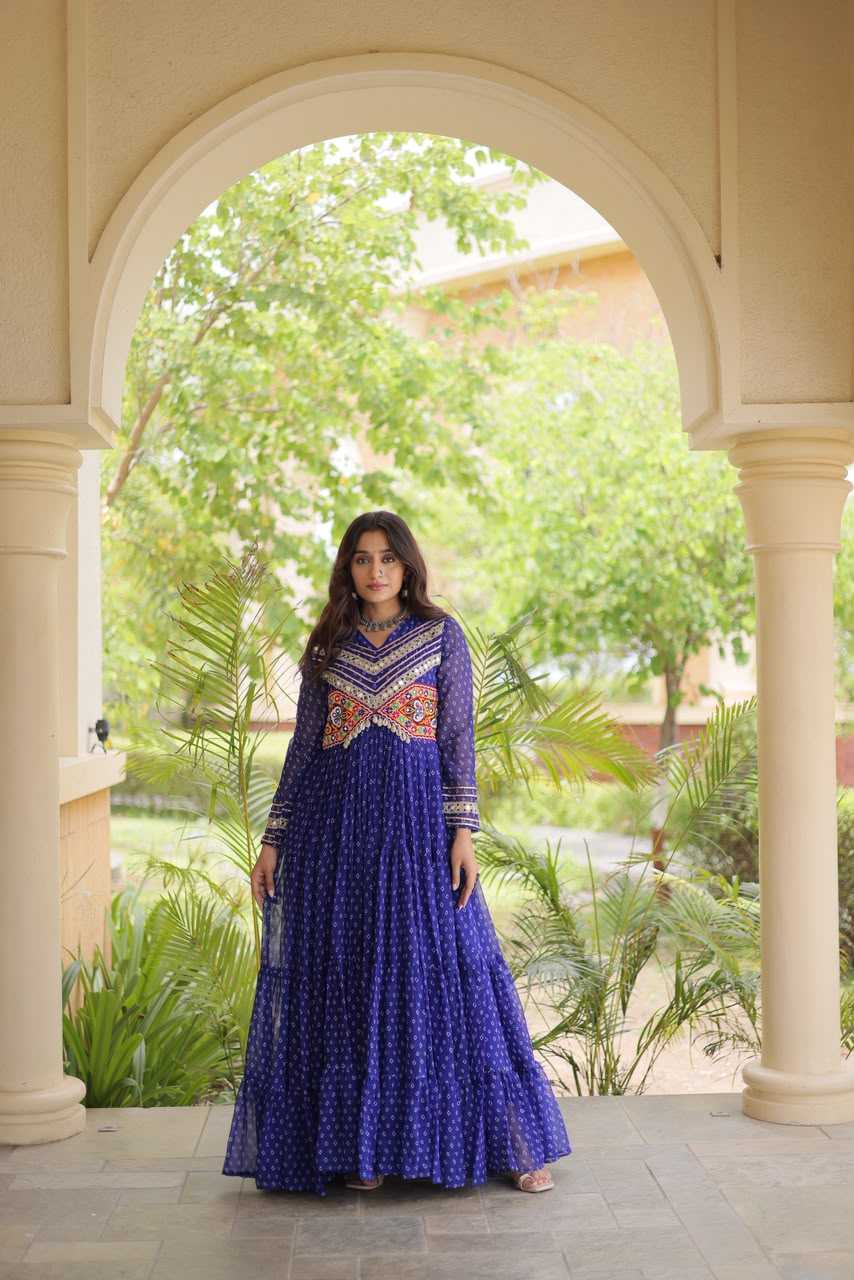 YNF Wholesale Fancy Printed Gowns  | Surat Manufacturer