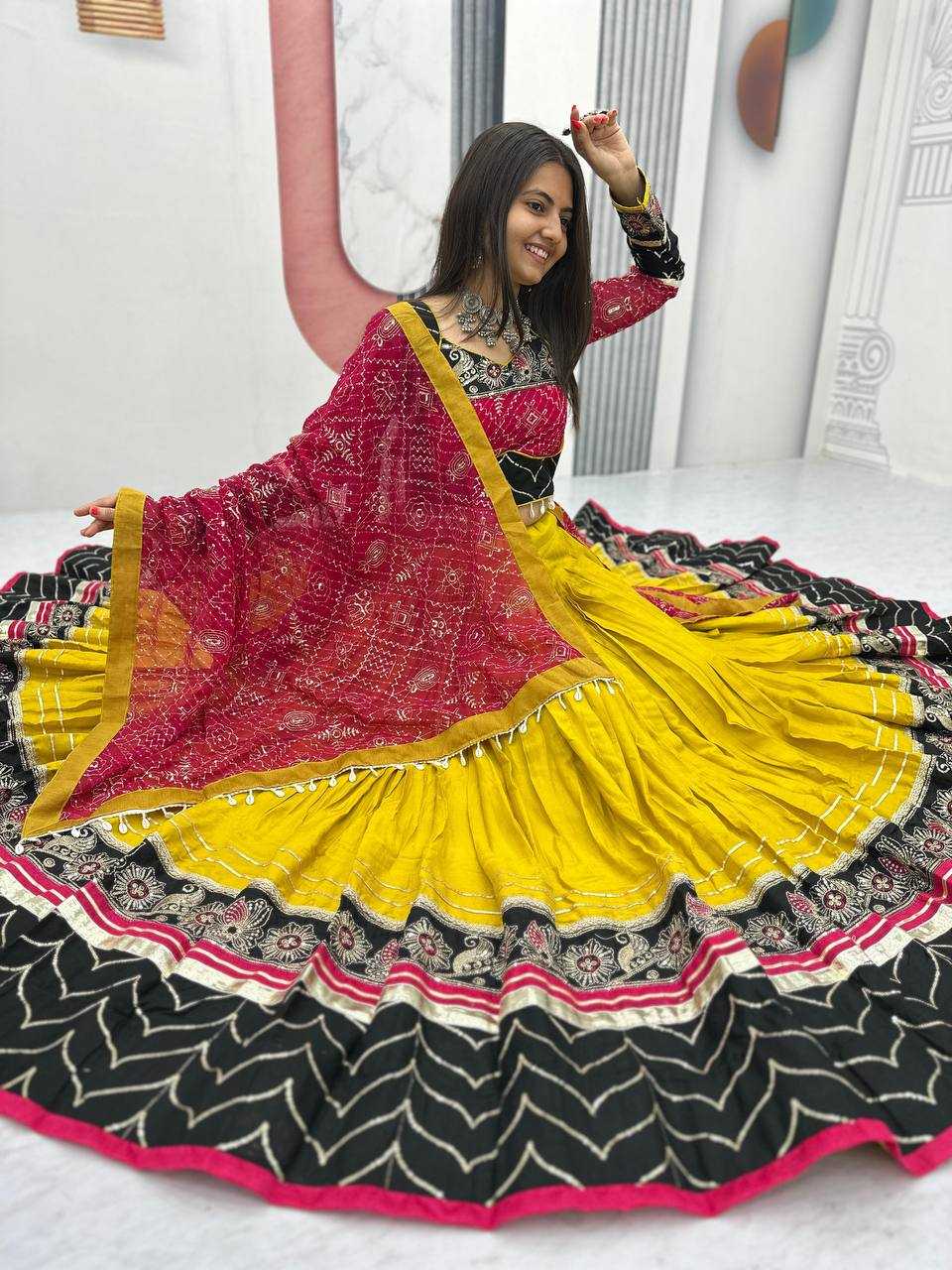 YNF Wholesale Cotton Embroidered Lehenga  | Surat Manufacturer