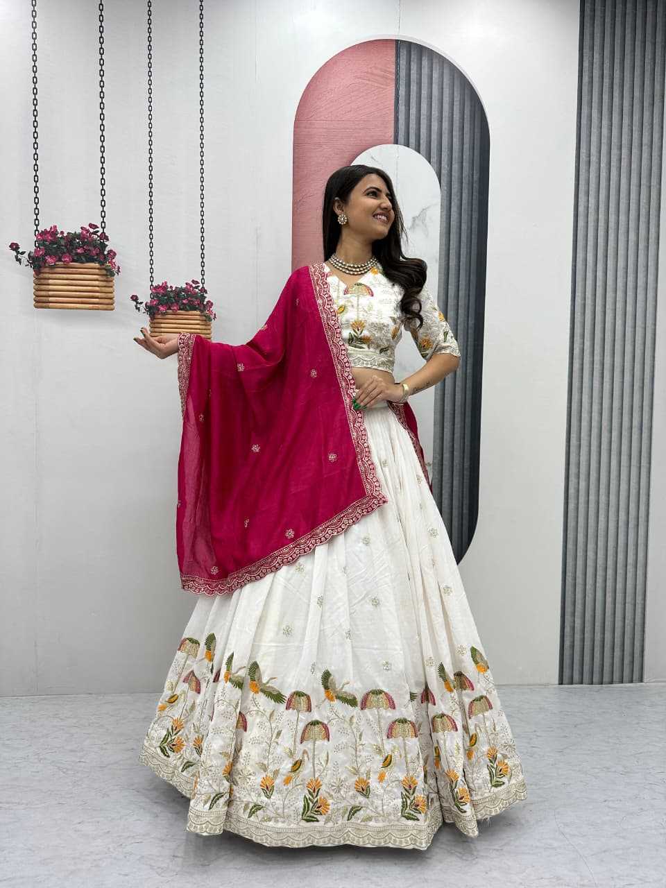 YNF Wholesale Vichitra Silk Silk Lehenga  | Surat Manufacturer