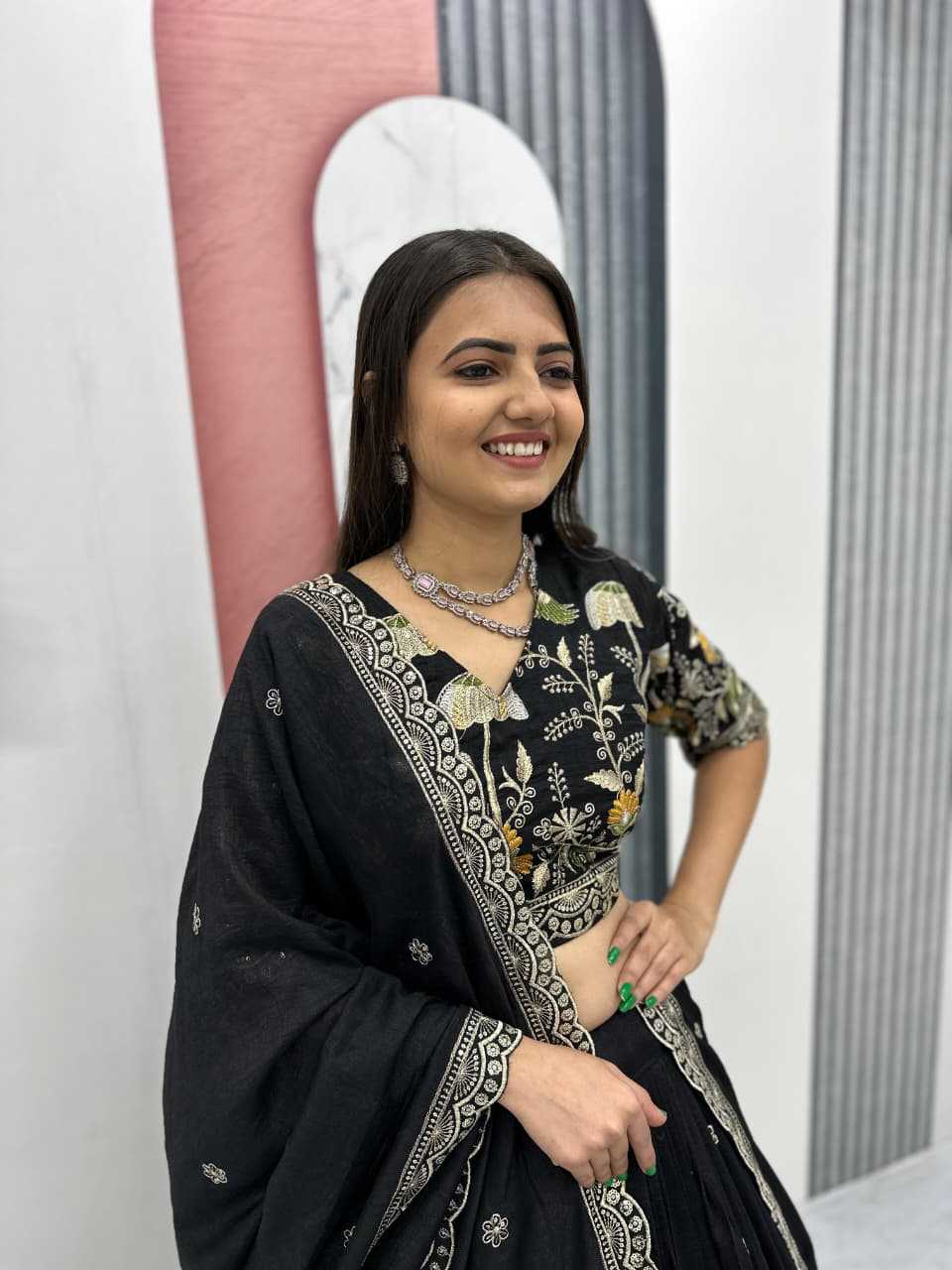 YNF Wholesale Vichitra Silk Silk Lehenga  | Surat Manufacturer